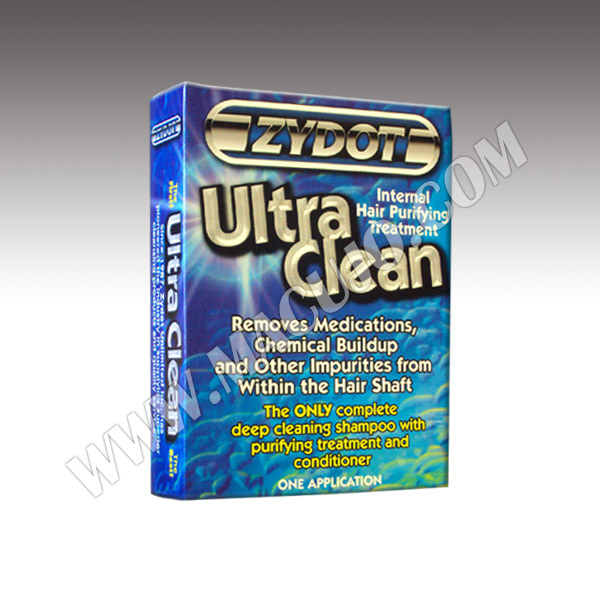 Zydot ultra Clean shampoo removes impurities for hair drug testing