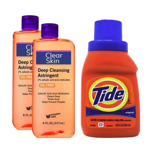 2 Clean Clear Astringent and Liquid tide original