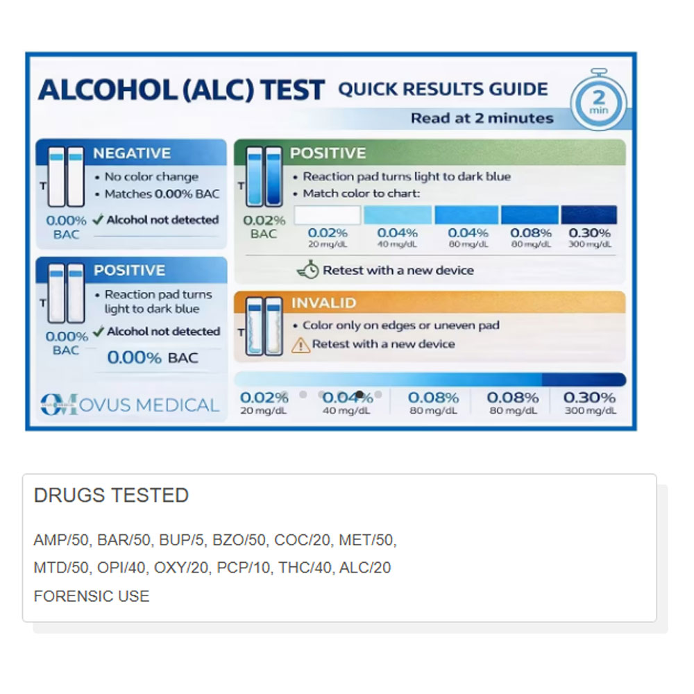 12-Panel Multi-Drug Oral Fluid Test Saliva Drug Test - Image 3