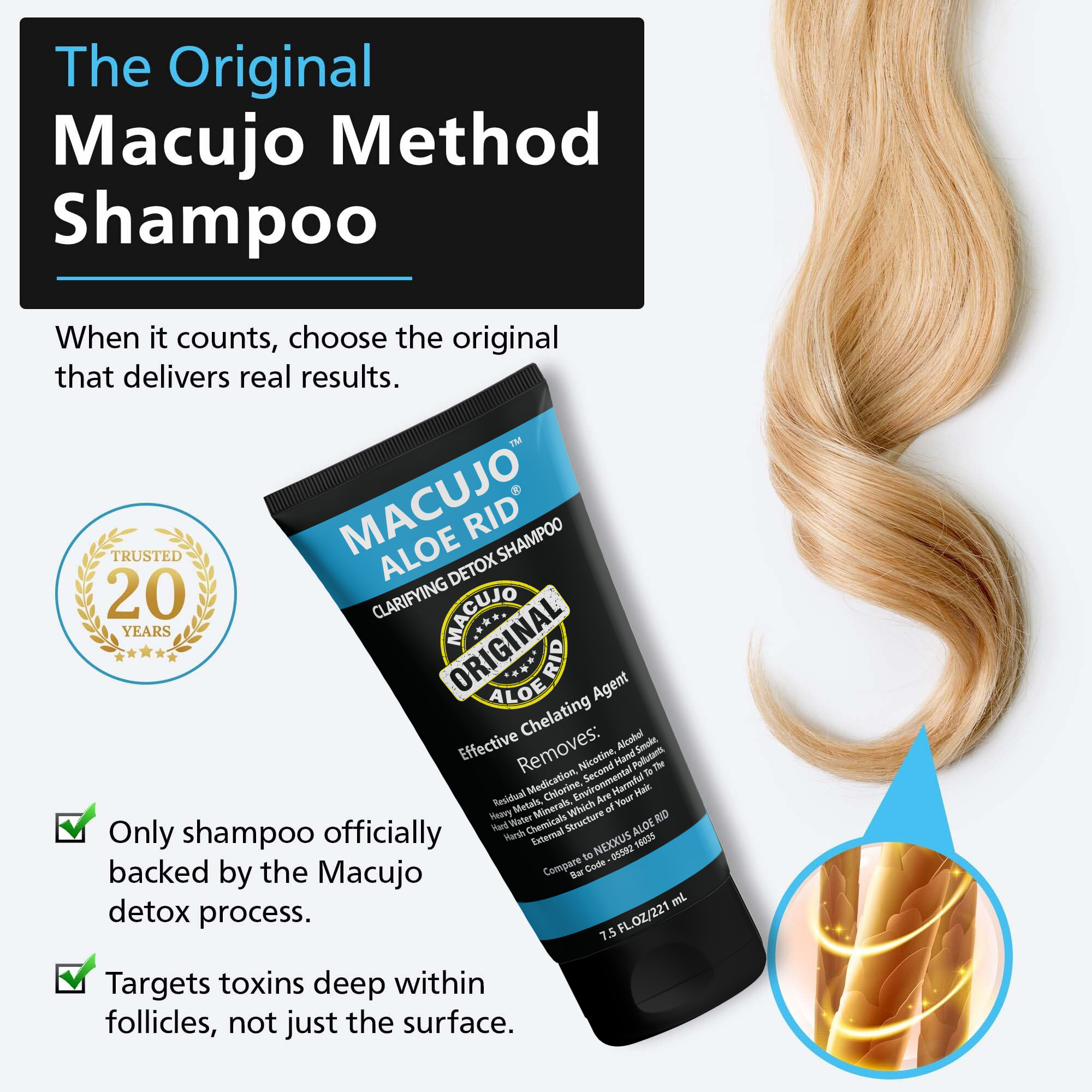 Macujo Aloe Rid 7.5oz + Zydot Ultra Clean Shampoo - Image 6