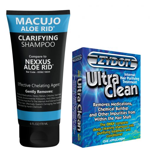 Macujo Aloe Rid and Zydot Ultra Clean Shampoo