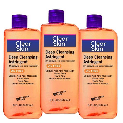 Clear Skin 2% salicylic acid Astringent Compared to Clean & Clear Astringent
