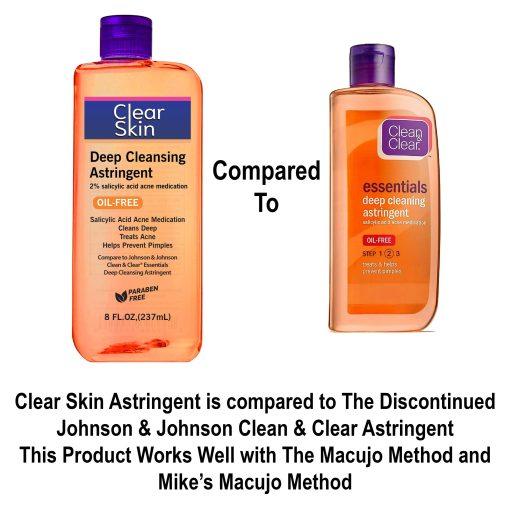 (3Pack) Clear Skin Deep Cleansing Astringent with 2% Salicylic Acid Works With the Mike's Macujo Method - Image 2