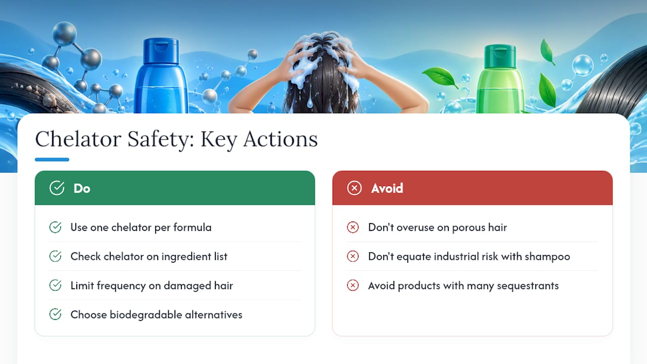 Are Chelating Agents Safe for Your Hair and the Environment? — overview diagram