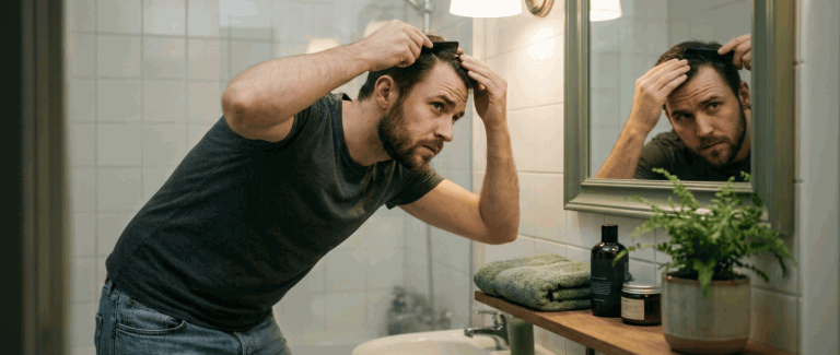 job-seeker-bathroom-mirror-grooming-prep
