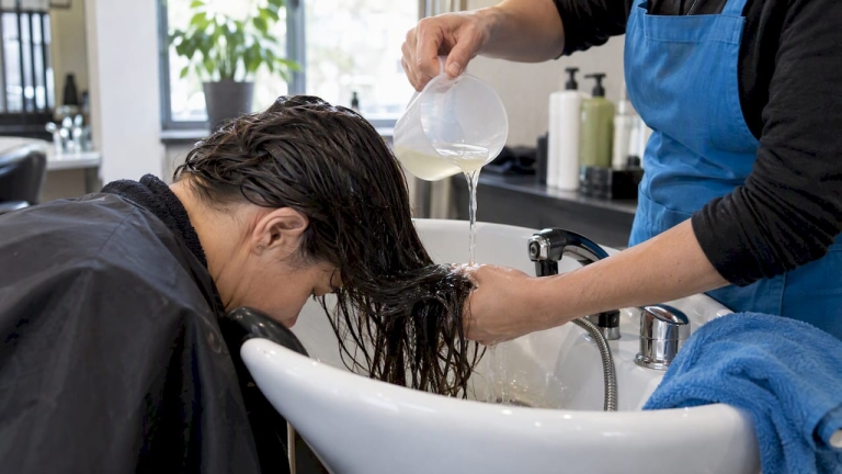 1792399612942_Diluted-vinegar-rinse-at-a-salon-basin