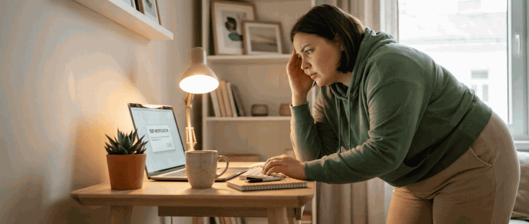 concerned-applicant-reviewing-test-notification-laptop