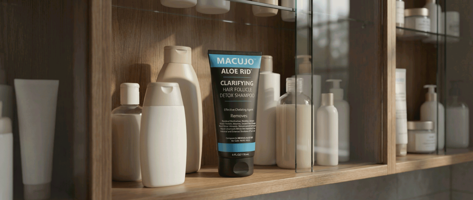 shampoo-bottles-in-a-cabinet-with-macujo-shampoo